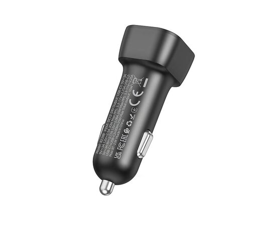  Адаптер Автомобильный Borofone BZ28B Trophie (2*Type-C) PD55W (black) (229464) 