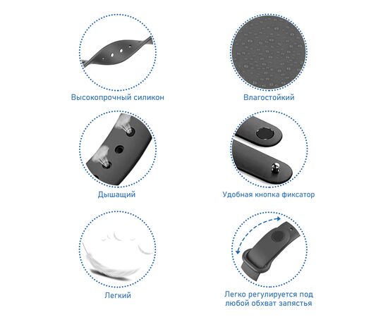  Ремешок силиконовый Great Case Sport для Xiaomi Mi Band 3/4, 250мм, на кнопке, оранжевый (15) 
