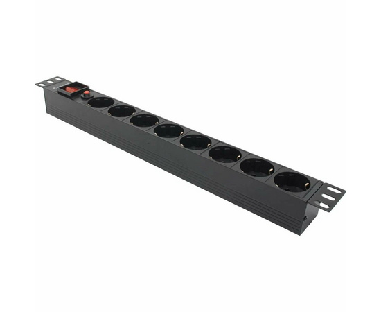  Блок розеток 5bites PDU819P-08 8S/PVC/Switch/1U/19" 