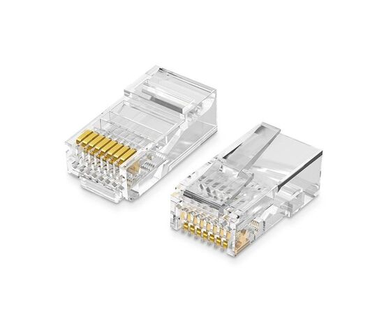  Коннектор UGREEN NW110 50246 RJ45 Network Connector for UTP Cat 5, Cat 5e 100pcs 
