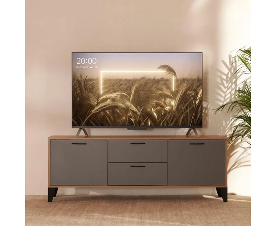  50" Телевизор YANDEX YNDX-00092 черный 3840x2160, Frameless, 4K Ultra HD, 60 Гц, WIFI, SMART TV, 2 x 8 Вт, ТВ Станция с Алисой 