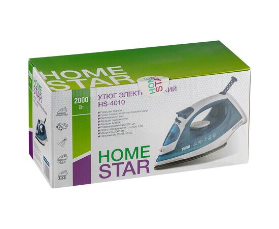  Утюг HOMESTAR HS-4010 бело-синий (105378) 