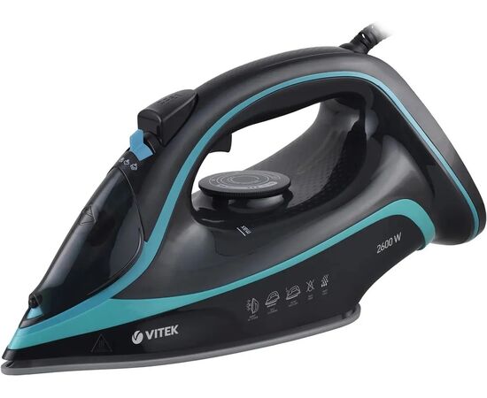  Утюг Vitek VT-8334 2600Вт черный/бирюзовый 