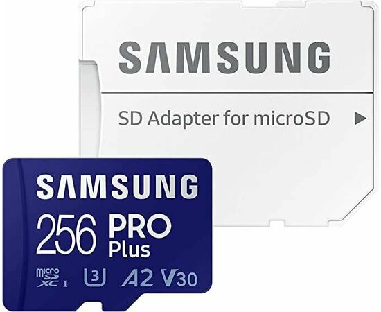  Карта памяти Samsung EVO Plus microSDXC 256G MB-MC256SA/CN, U3, 160M 