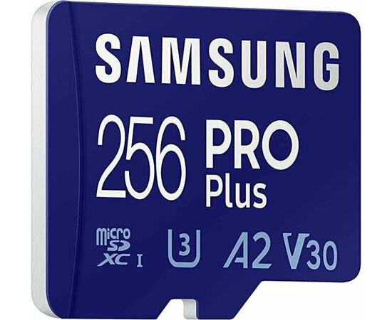 Карта памяти Samsung EVO Plus microSDXC 256G MB-MC256SA/CN, U3, 160M 