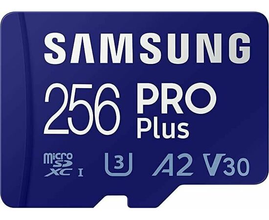  Карта памяти Samsung EVO Plus microSDXC 256G MB-MC256SA/CN, U3, 160M 