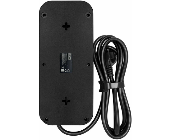 Сетевой фильтр Powercom SP-08 USB03AB 1,8m 1.8м (8 розеток) черный) 