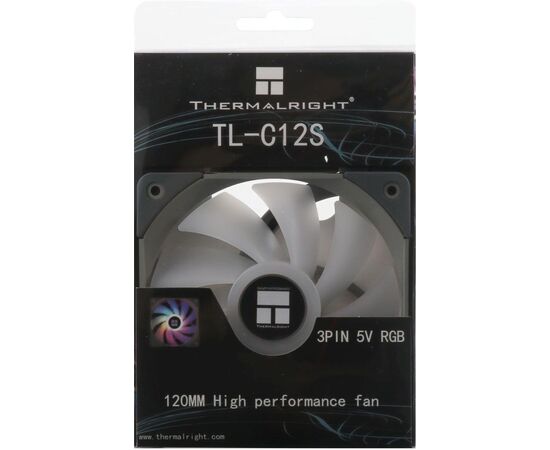  Вентилятор Thermalright TL-C12S, ARGB 120х120x25 черный 4-pin 25.6дБ Ret 