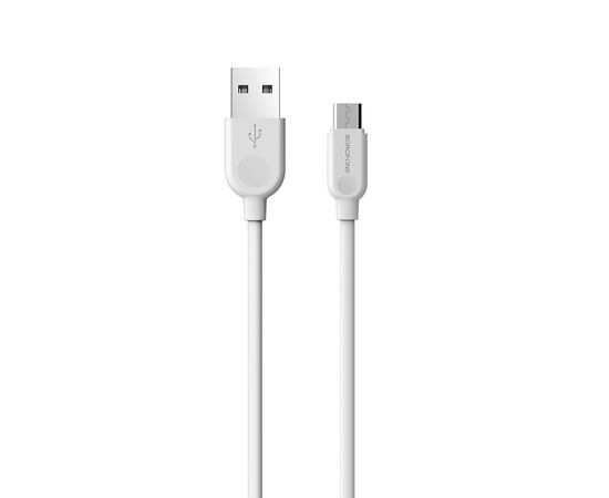  Дата-кабель BOROFONE BX14 LinkJet  micro 3м (белый) 
