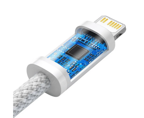  Дата-кабель Baseus Dynamic (CALD000002) Fast Charging Type-C to iP 20W 1m White 