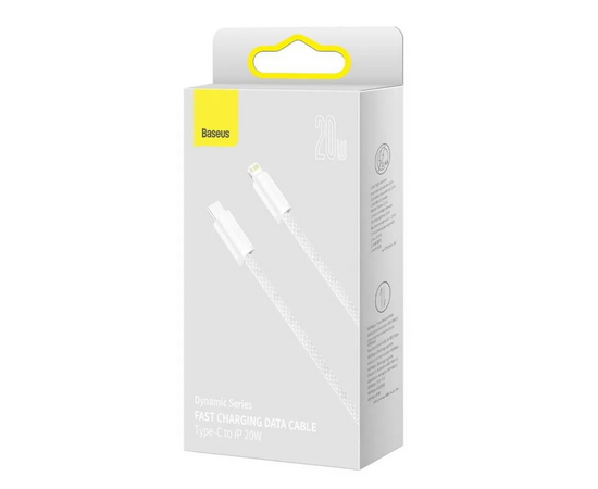  Дата-кабель Baseus Dynamic (CALD000002) Fast Charging Type-C to iP 20W 1m White 