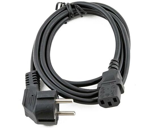 Кабель питания Cablexpert PC-186-VDE Schuko- C13 VDE 10А 1.8м черный 