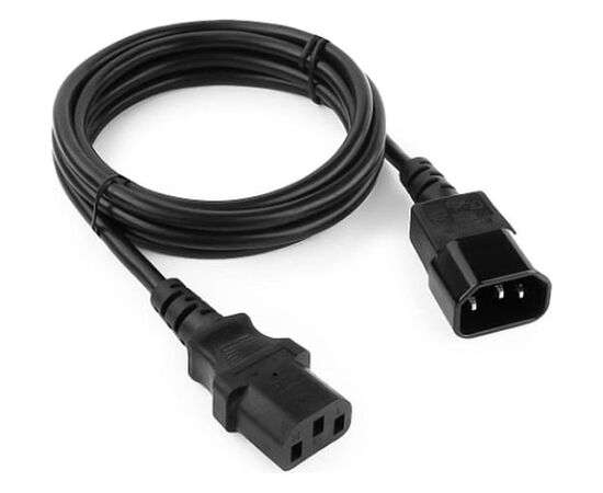  Кабель питания Cablexpert PC-189 сист.блок-монитор C13-C14 6А 1.8м черный 