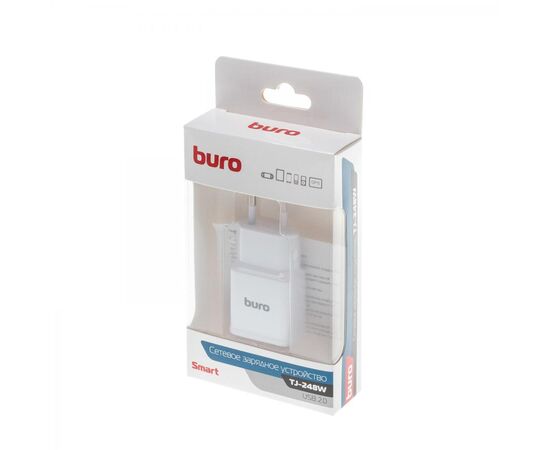  СЗУ Buro TJ-248W QC 3.0 2.4A QC белый (TJ-248W) 