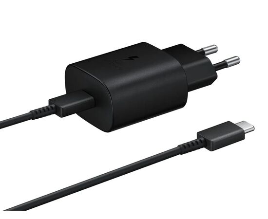  Сетевое зарядное устройство SAMSUNG EP-TA800XBEGWW с кабелем Type-C 1м, Черный 