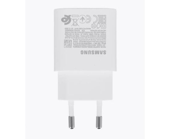  Сетевое зарядное устройство SAMSUNG EP-TA800XWEGWW с кабелем Type-C 1м, Белый 
