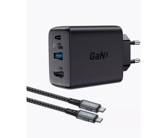  СЗУ ACEFAST A17 65W GaN multi-function HUB, black 