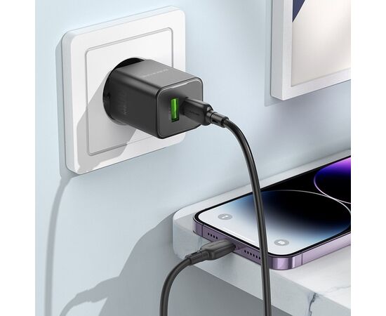  СЗУ BOROFONE BN14 Royal PD30W+QC3.0 charger(EU) (черный) 