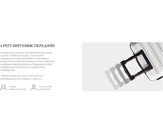  Чемодан NINETYGO Danube Luggage (120504) 20" серый 
