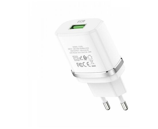  СЗУ HОСО C12Q Smart QC3.0 (белый) 
