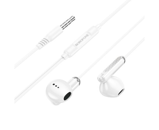  Проводные наушники с микрофоном вкладыши Borofone BM89 Surpass Jack 3,5  (white) (225532) 