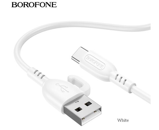  BOROFONE BX91/ USB кабель Type-C/ 1m/ 2.4A/ White 