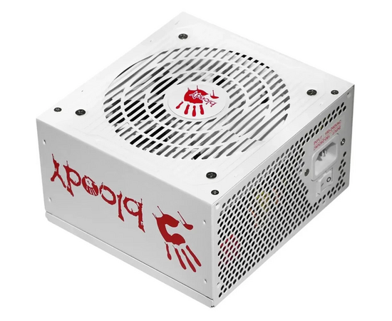  Блок питания BLOODY BD-PS750G (BD-PS750G-MW), 750Вт, 120мм, белый, retail 