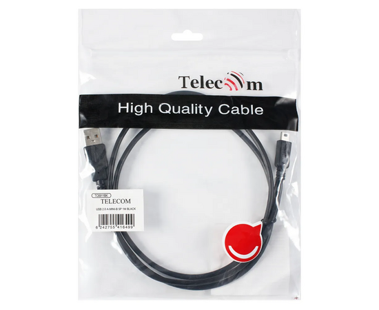 Кабель TELECOM TC6911BK-1.0M USB2/Mini USB 1m 