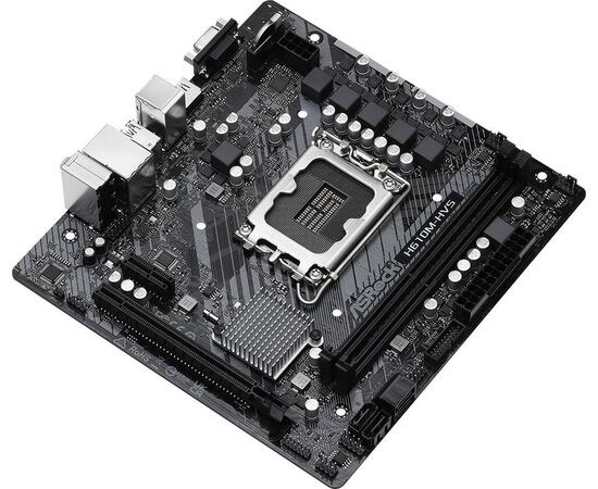  MB s1700 ASRock H610M-HVS, Intel®H610, 2xDDR4-3200, D-SUB+HDMI, 1xPCI-Ex16, 1xPCI-Ex1, 4xSATA3, 8 Ch Audio, 1xGLan, (4+2)xUSB2.0, (2+2)xUSB3.2, 1xPS/2, mATX, RTL 
