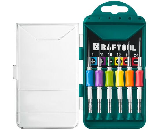  Набор часовых отверток для точных работ Kraftool Precision-6 (25679) 6 предметов 