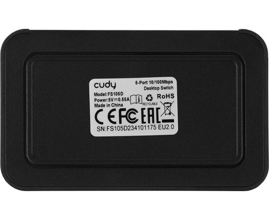  Коммутатор неуправляемый Cudy FS105D (L2) 5x100Мбит/с 