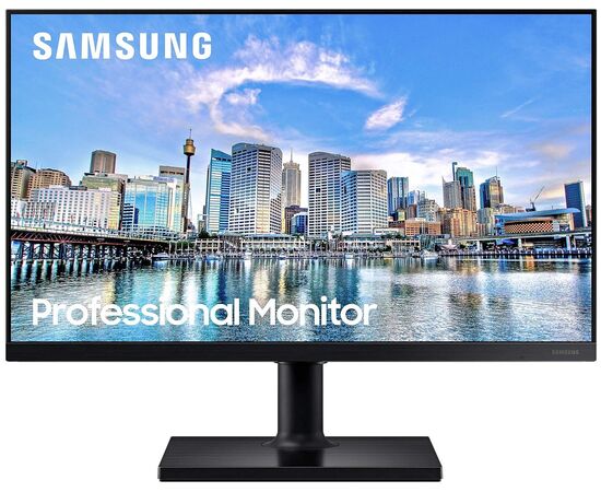  Монитор 23.8" Samsung F24T450FZI black (IPS, 1920x1080, 16:9, 178/178, 250cd/m2, 1000:1, 5ms, 75Hz, HAS, 2xHDMI, DP, USB HUB, MM) (LF24T450FZIXCI) 