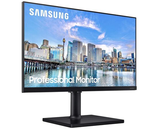  Монитор 23.8" Samsung F24T450FZI black (IPS, 1920x1080, 16:9, 178/178, 250cd/m2, 1000:1, 5ms, 75Hz, HAS, 2xHDMI, DP, USB HUB, MM) (LF24T450FZIXCI) 