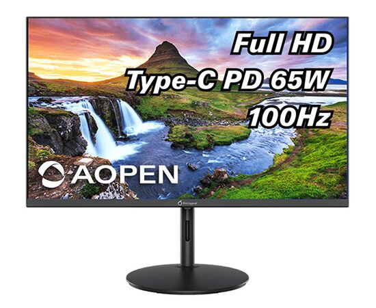  Монитор AOPEN 24SH2YEbmihux (UM.QS2EE.E22) 23,8'' IPS, 1920x1080, 1/4ms, 250cd, 100Hz, 1xHDMI(1.4) + 1xType-C(65W) + Audio out, Speakers 1Wx2 