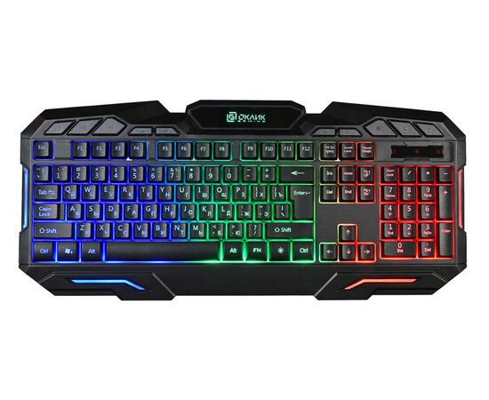  Клавиатура Oklick 700G Dynasty черный USB Multimedia for gamer LED 