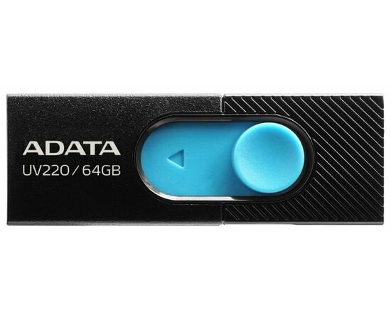  USB-флешка A-DATA 64GB UV220 черный/голубой 