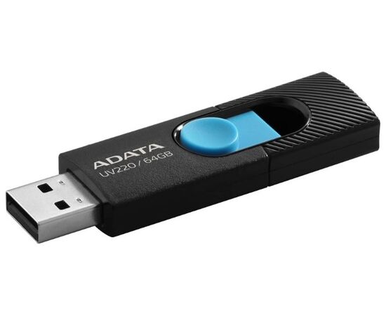  USB-флешка A-DATA 64GB UV220 черный/голубой 