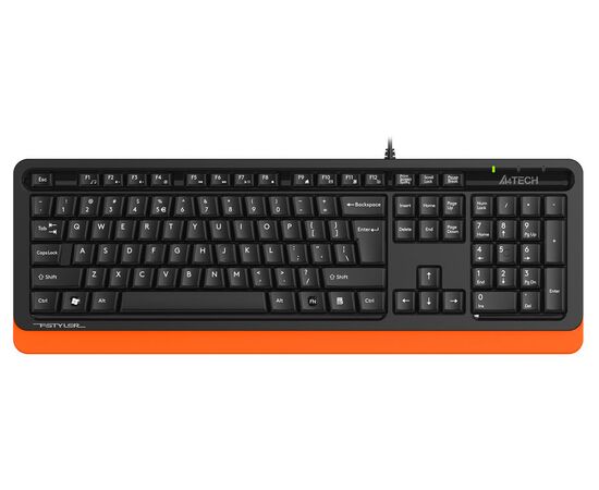  Клавиатура A4Tech Fstyler FKS10 черный/оранжевый 