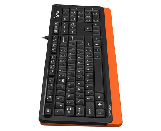  Клавиатура A4Tech Fstyler FKS10 черный/оранжевый 