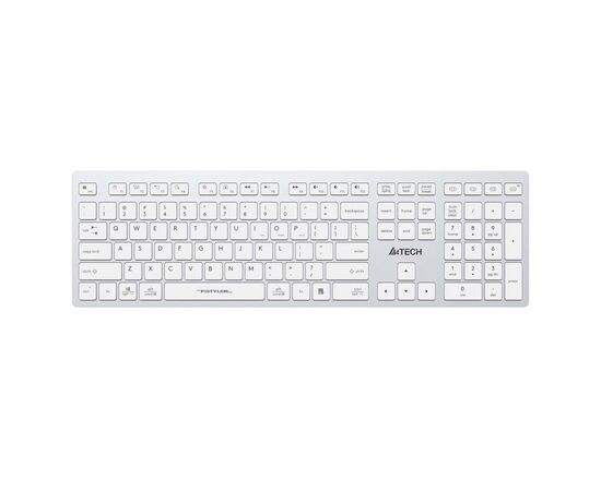  Клавиатура A4Tech Fstyler FBX50C белый USB беспроводная BT/Radio slim Multimedia (FBX50C WHITE) 