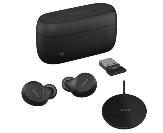  Гарнитура Jabra Evolve 2 Buds, для компьютера/мобильных устройств, внутриканальные, bluetooth, черный 