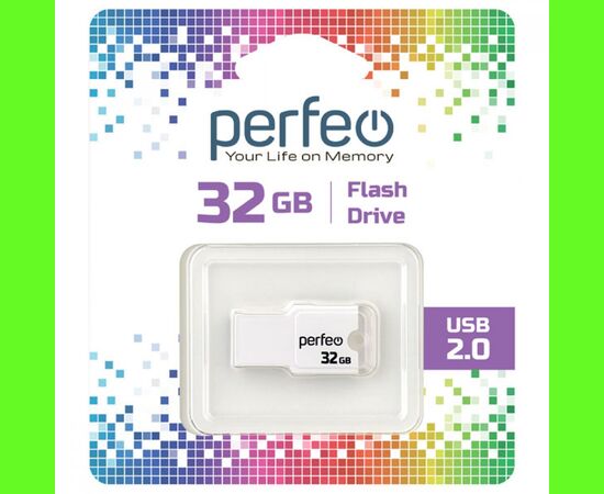  Флешка Perfeo USB 32GB M01 Белая 