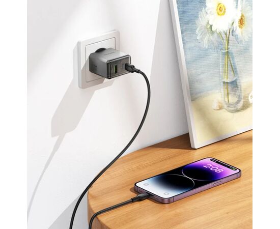 СЗУ BOROFONE BN20 Lena PD35W(1C1A) charger(EU) (серый) 