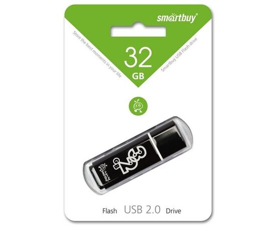  USB-флешка Smartbuy 32Gb Glossy series Black SB32GBGS-K 