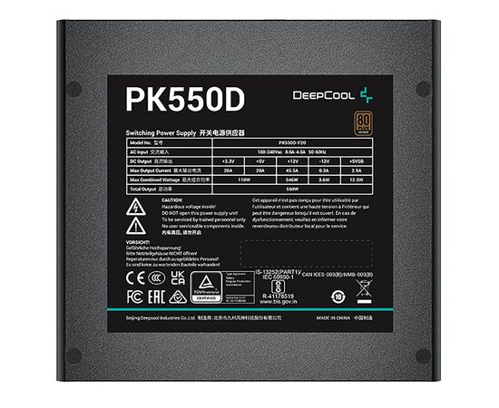  Блок питания Deepcool PK550D (R-PK550D-FA0B-WGEU) 