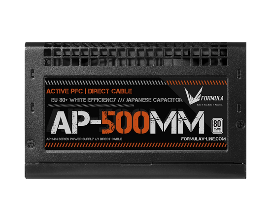  Блок питания Formula AP-500ММ 80 Plus White ATX 500W (20+4pin) APFC 120mm fan 6xSATA RTL 