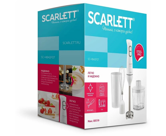  Блендер SCARLETT SC-HB42F07 White 