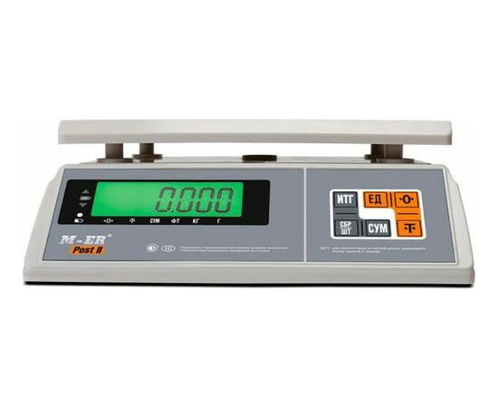  Весы фасовочные Mertech M-ER 326AFU-15.1 (3060) белый LCD 