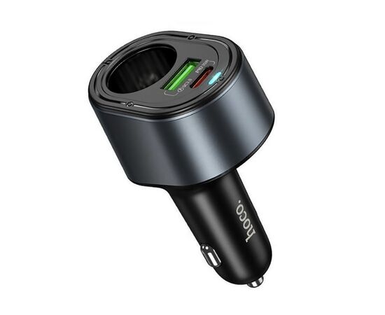  Адаптер Автомобильный Hoco Z56 Friend PD35W+QC3.0 cigarette lighter car charger (black) (236206) 
