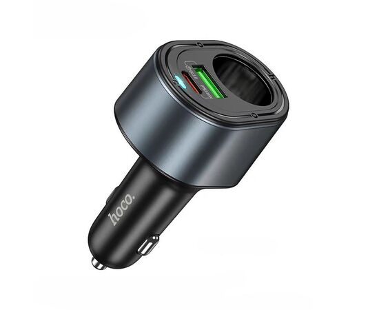  Адаптер Автомобильный Hoco Z56 Friend PD35W+QC3.0 cigarette lighter car charger (black) (236206) 